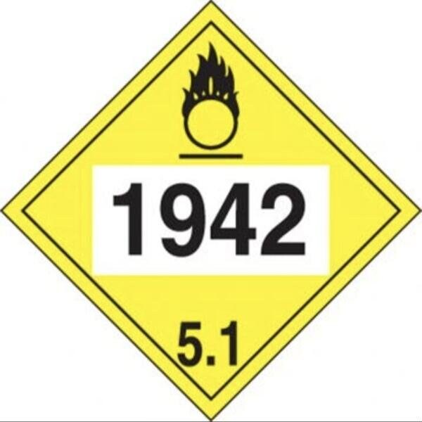 Accuform 4DIGIT DOT PLACARDS HAZARD CLASS 5 MPL751RM100 MPL751RM100 - main